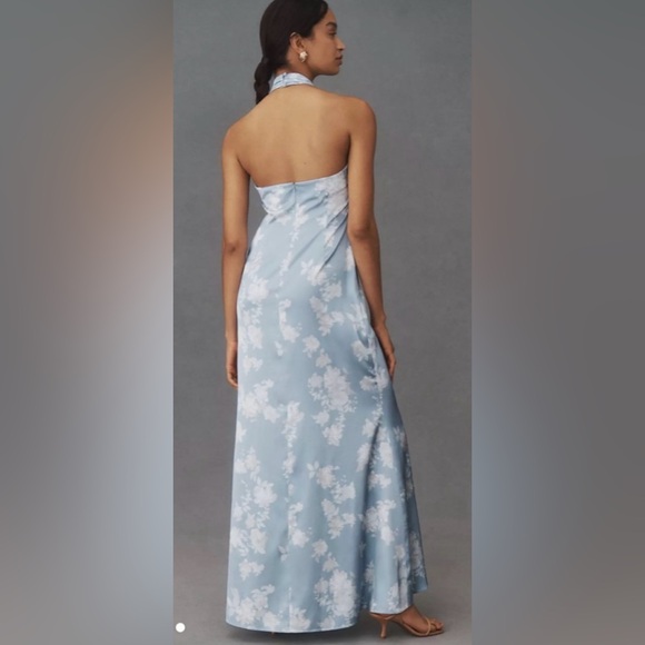 BHLDN—Anthropology Blue and White Floral Dress - Picture 2 of 8